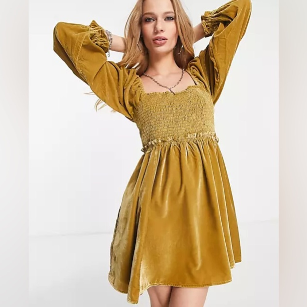 Free People Daphne Velvet Dress